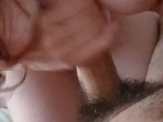 My milf wife surprised me and help me for cum