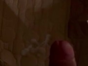 Custom video for a customer. Mega cumshot in the rear of the supermarket. Real