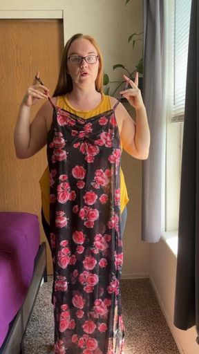 Juicy behind-the-scenes from my most recent see-through dress try-on haul