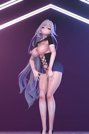 Down Nipple Chains Bodycon Skirt Striptease