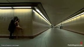 Little Romanian girl enjoys public anal&#x1F44C; action
