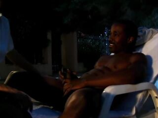 A Big Black Knob for a Pretty Young Brunette