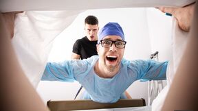 Weirdo hubby fucks doctor while his wifey is delivering!! - Alex Mecum , Malik Delgaty