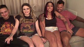 foursome fucking: marvelous madilyn and jasmine valentine