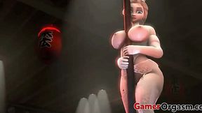 Hardcore Frozen 3D Sex in Gamer Heaven