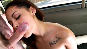 ”Sexy university babe shows she likes to fuck”