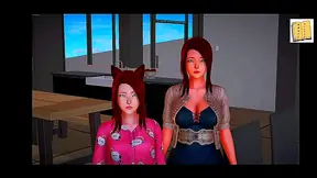Step-Siblings Ignite Forbidden Desire in Hot Cartoon Tryst