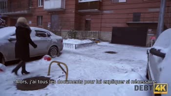 Russian Teen (18+)'s Debt Deal Turns into Steamy Sex Session