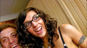 Sexy babe bawls in pleasure as a huge cock drills her ass to a mouth cumshot