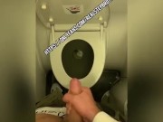 Plane Toilet jerk off