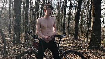 Horny Teenager and Hot Trip by Bicycle ! 1 - TRIP. 2 - CUMSHOT ! / BIG DICK