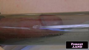 Alt femboy beauty toys her ass and jerks off