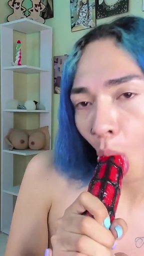 Your Submissive Sissygives You a Blowjob