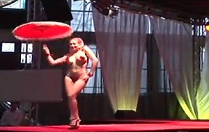 Busty show on stage