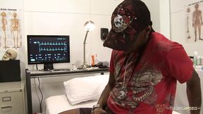 Wild doctor gets pounded by massive BBC and swallows it whole in her wet slat