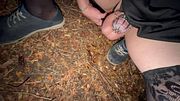 Sissy Femboy Pisses herself in public