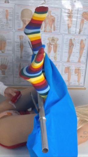 The tension between the doctor and patient ends in cumshot!   Clip 1