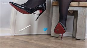 Hard Toe Tapping in my Well Worn Louboutin Iriza's