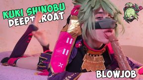 Kuki Shinobu Blowjob & Deepthroat