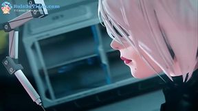 Nier Automata 3D Hentai – First Assembly With Hot AI Girls
