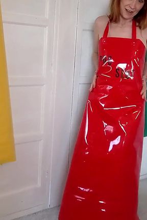 Squirting Pvc Apron Slut