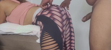 Anal Massage with Hot Brunette Girl