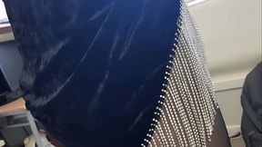 Dani in Pantyhose Cums big on Mirror