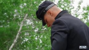 Benjamin Blue, Malik Delgaty And Alex Mecum - Handjob With Inked With And