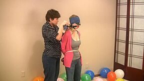 Blonde Getting Blindfolded And Gagged