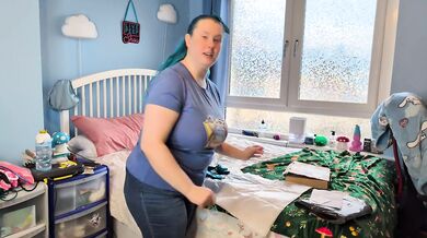 Genie Pole Wear Slingkini & CandyZombies Cow Ears Unboxing & Try On - Solo Girl