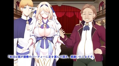Voluptuous blonde hentai heroine submits to rough anal and fantasy gangbangs