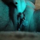 Teasing My Pussy Bathed In Blue Mood Lighting