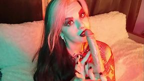 Fucking awesome deep throat from ancient busty vampire girl