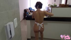 Cooking Dinner Naked