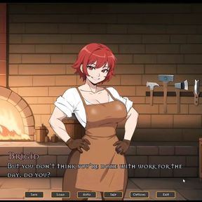 Tomboy Love in Hot Forge Hentai Game Ep.1 she is masturbating while thinking of you !