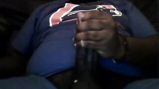 Watch this amateur guy stroke and jerk off a thick BBC until he cums