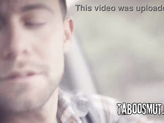 Golden-haired Teen Hitchhiker Gets Double Permeated By 2 Strangers