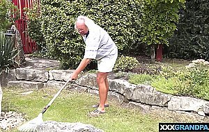 Experienced grandpa just arrived to this stunning teen