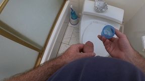 helping stepson to get a sperm sample with my ass and pussy