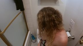 helping stepson to get a sperm sample with my ass and pussy