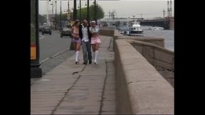 Blonde Babe Intense Threesome Pounding