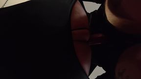 scenes from mtf big tit asian redhead tranny shemale trap cum dump impregnablelexa s first night in the sex sling