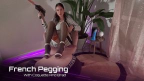 French Pegging - Femdom Anal Pounding with a Fuck Machine