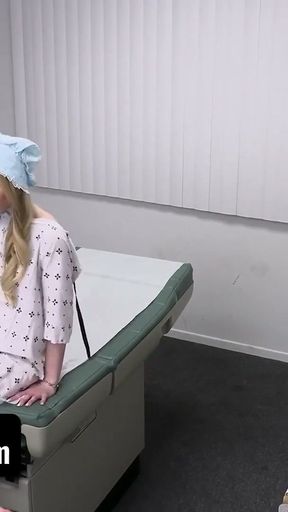 Religious Teen Emma Starletto Needs Medical Check After Sloppy Creampie - Perv Doctor   Clip 1