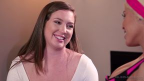 Nothing pleases Charlotte Stokely and her friend like masturbating together