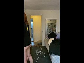 Nerdy Redhead Looking at Herself While Watching Stream - MissJenniP