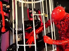 Rubberdolls - Latex Lara And Lola Noir - Used In The