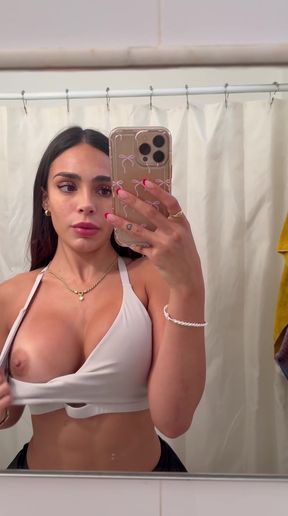 Big-titted onlyfan shows off her ass