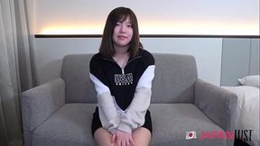 Japanese Amateur Teen Toys While Taking Cock