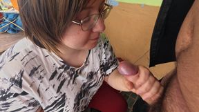 A Smoking Village Whore Gave Me a Blowjob